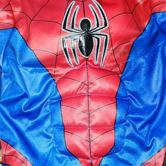 LIKE NEW! Marvel Spiderman Red & Blue Kids Superhero Costume; Size:8 - Picture 5 of 16